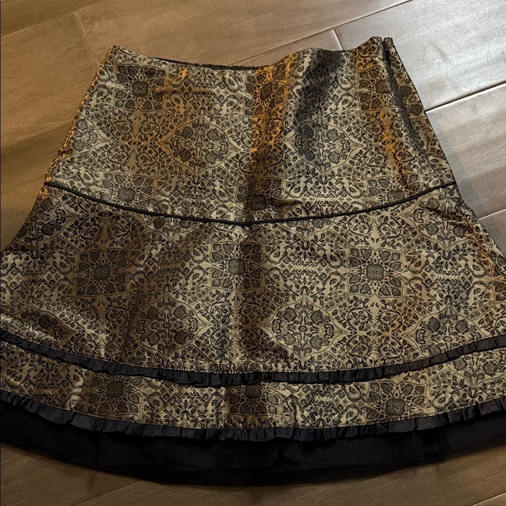 Talbots Kids Silk Holiday Skirt SZ 12